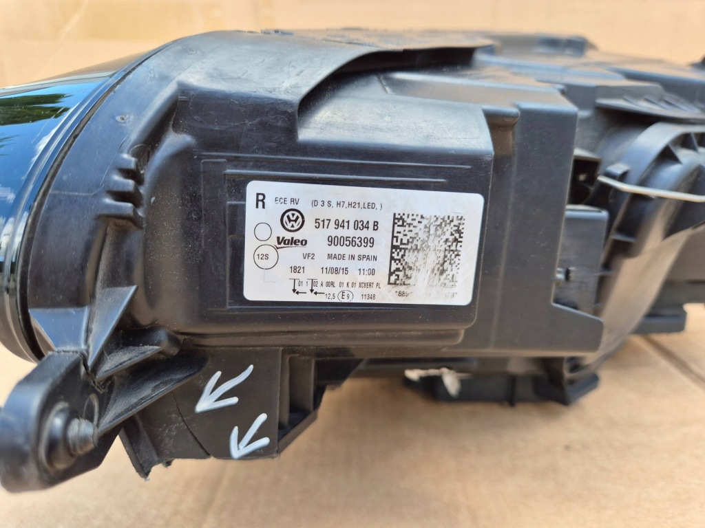 фото №16, Vw golf sportsvan 14- лампа bixenon led правая передняя 517941034b