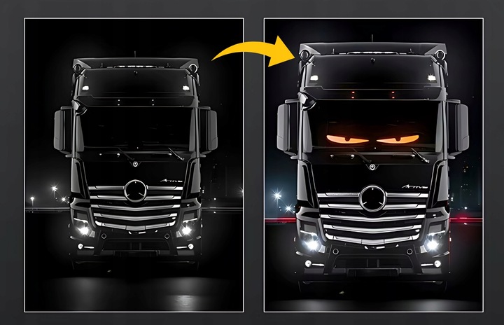 фото №8, 2x лампа автомобильная ремень led 10x38cm diabelskie глаза led глаза грузовика