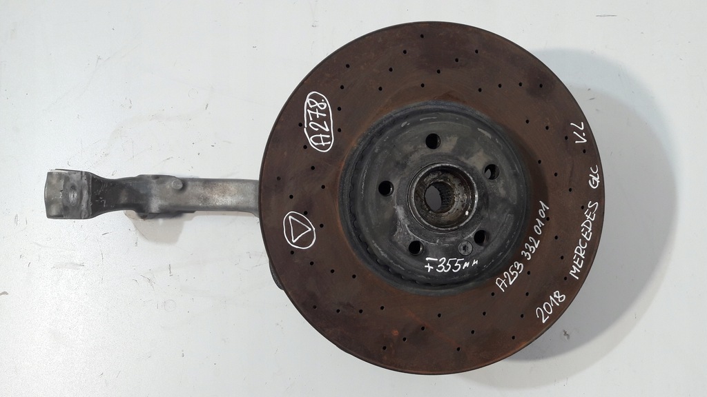 фото №1, Mercedes glc w253 2018 поворотный кулак левый перед ступица a2533320101