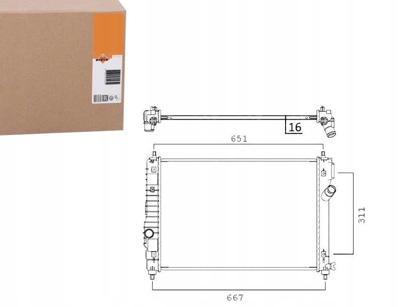 фото №1, Nrf радиатор chevrolet aveo 1,2 08-