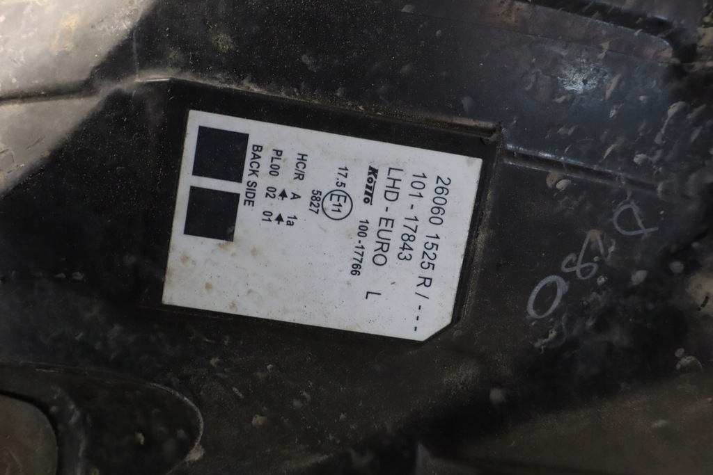 фото №7, Лампа левая передняя renault kangoo ii lift 101-17843