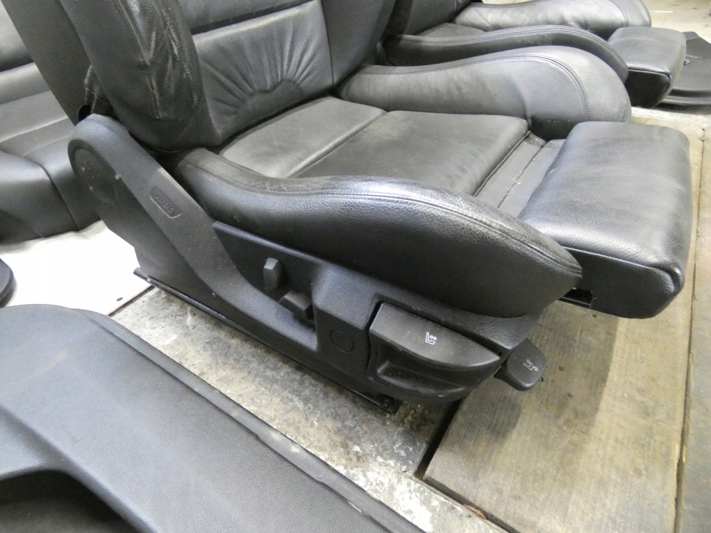 фото №16, Bmw f10 сидіння czarna шкіра підігрів заднє сидіння обшивки комплект оббивка m-pakiet