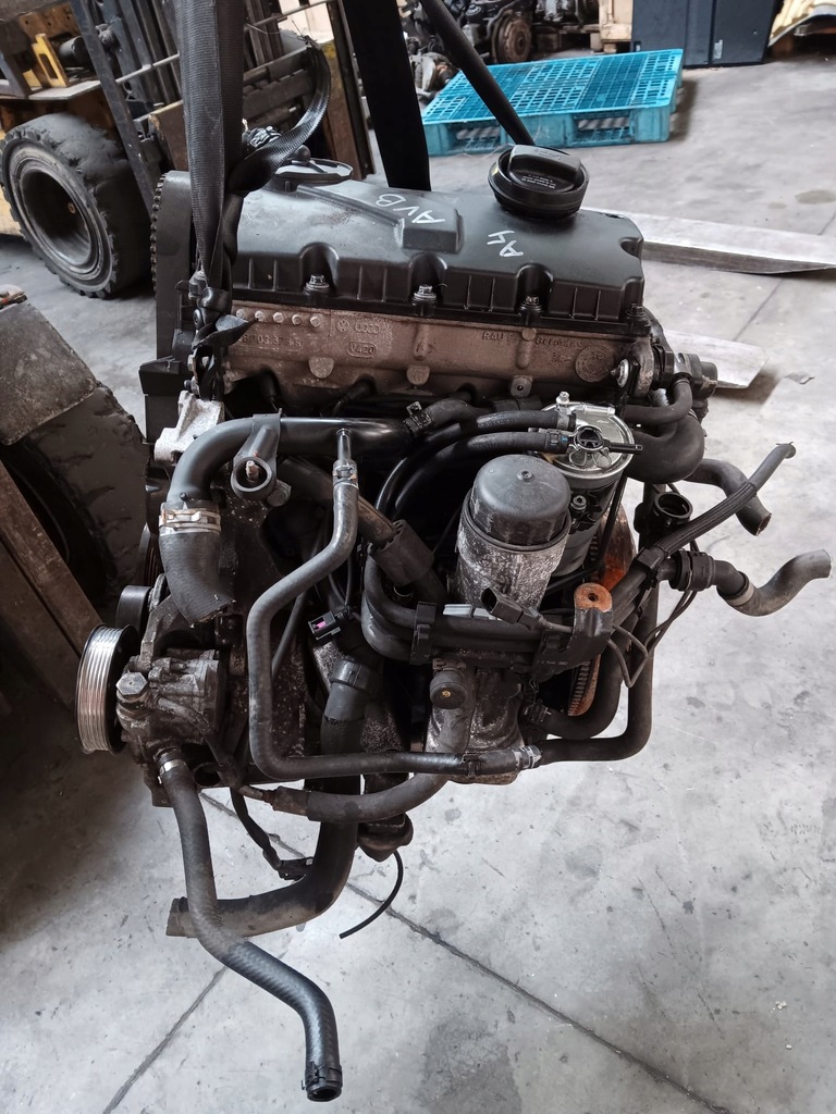 фото №10, Двигатель kompletny vw оригинальный номер 1.9 tdi avb passat b5 superb i