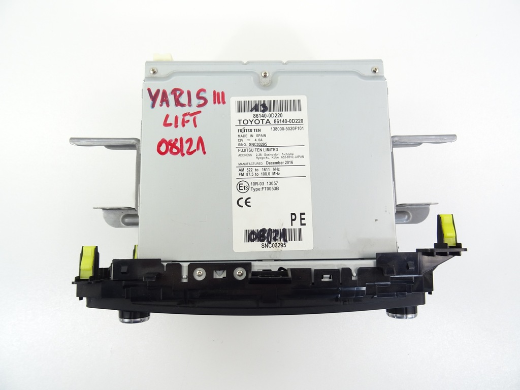 фото №9, Yaris iii радио навигация модуль bluetoot 86140-0d220