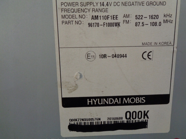 фото №9, Kia sportage iv радіо cd 96170-f1000wk