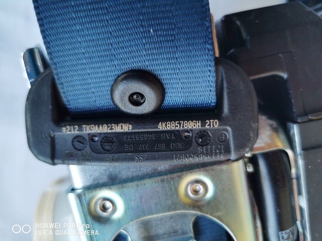 фото №5, Audi a6 c8 a7 c8 ремені безпеки перед i задня niebieskie 2t0 комплект 4k