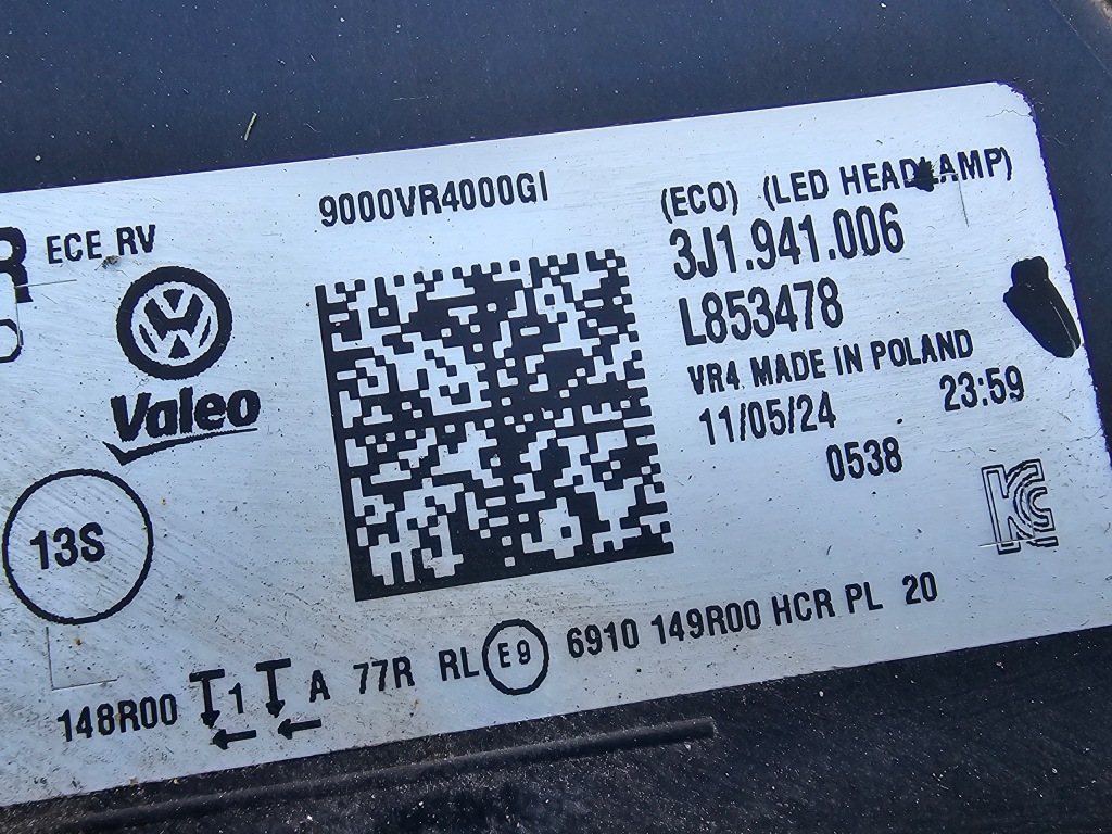 Vw passat b9 3j1 full led фара передняя в Украине