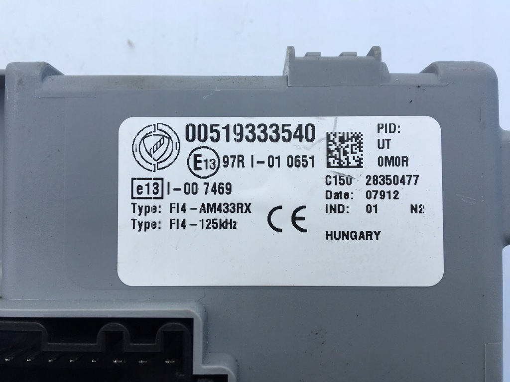 фото №5, Fiat panda iii 0.9 twin-air бортовой компьютер ключ bsi