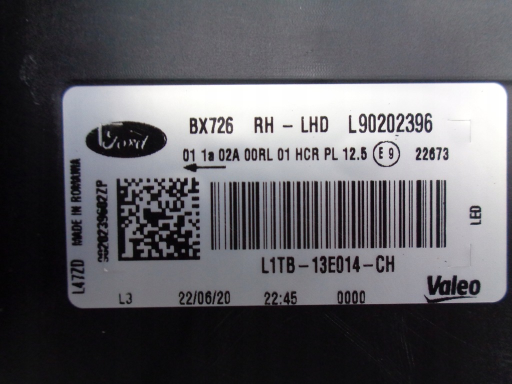 фото №10, Лампа правая фара ford puma 19- full led