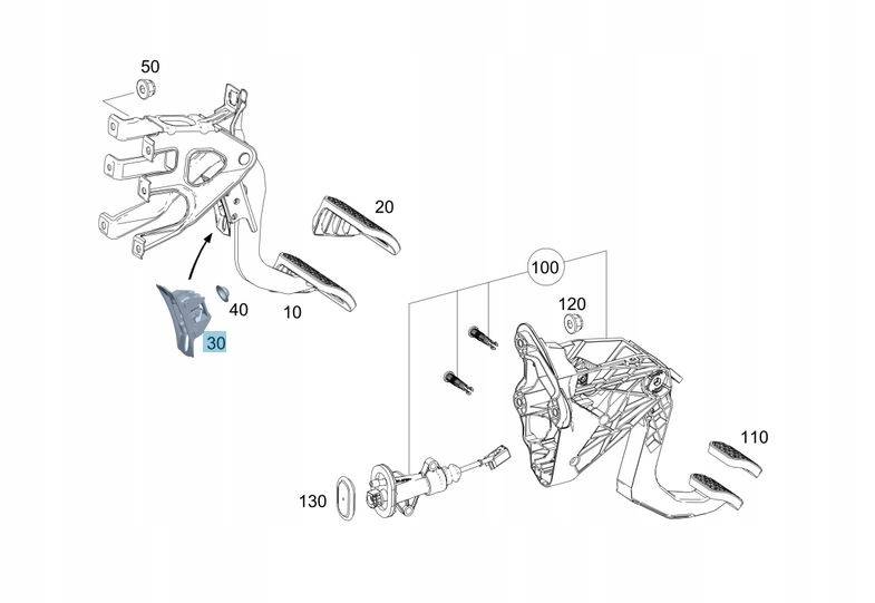 фото №4, Кронштейн кронштейн педалі гальма mercedes sprinter 907 910