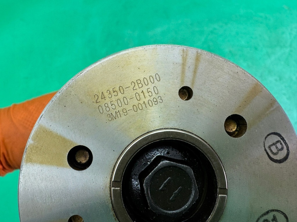 фото №13, Вал распределительного вала всасывающий колесо 24100-2b010 kia ceed i 1.6b 16v 06-12 i30 g4fc