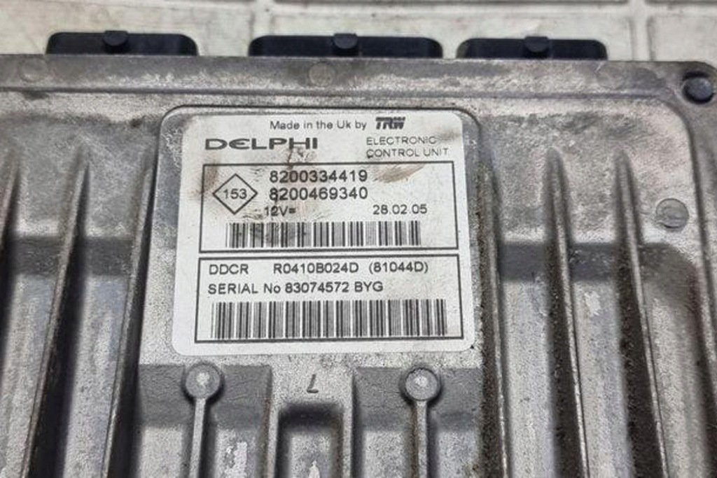 фото №3, Бортовой компьютер двигателя ecu renault grand scénic ii jm0/1_ 8200334419 1.5l