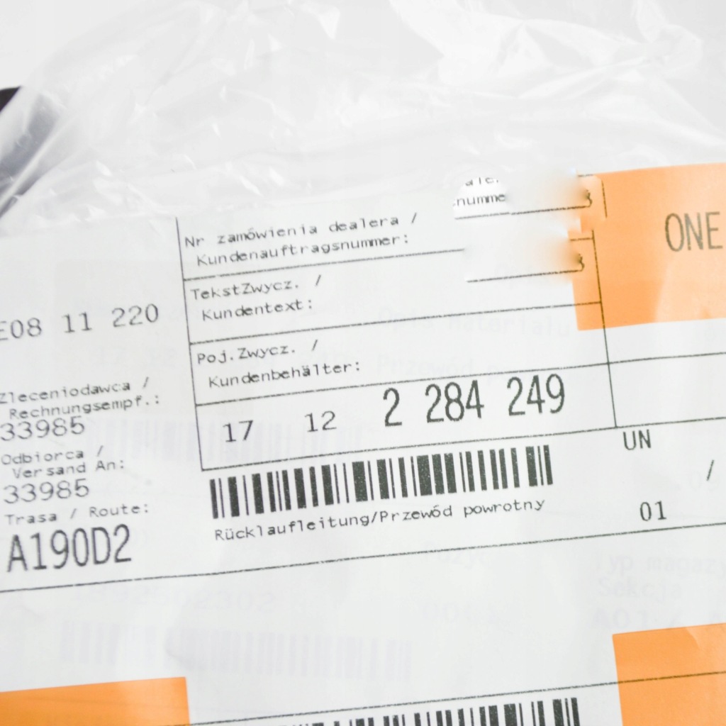 Шланг обратный системы охлаждение bmw m5 f10 17122284249 Цена