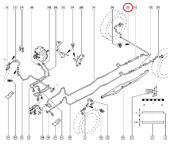 фото №4, Шланг тормозной задний правый renault espace iv
