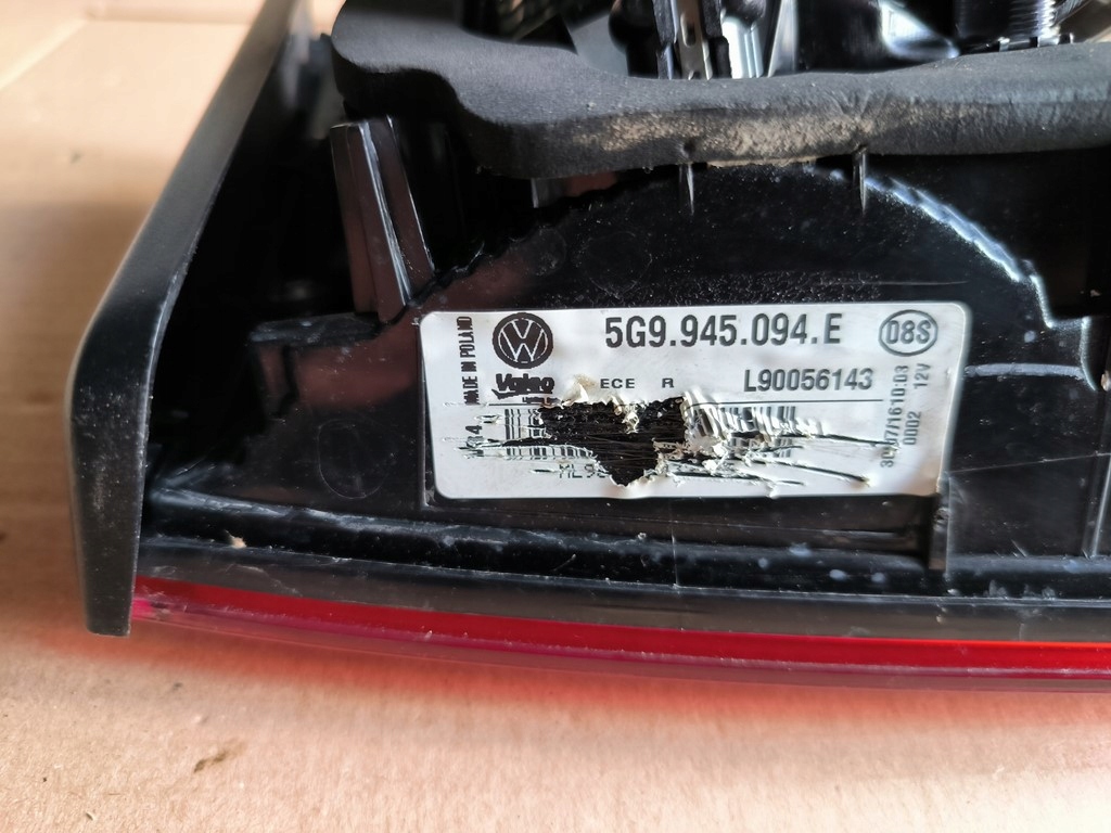 фото №7, Vw golf vii kombi лампа задняя задняя w крышка l 5g9945093e p 5g9945094e