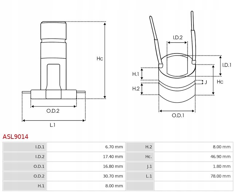 фото №7, Кольцо / komutator генератора as-pl asl9014