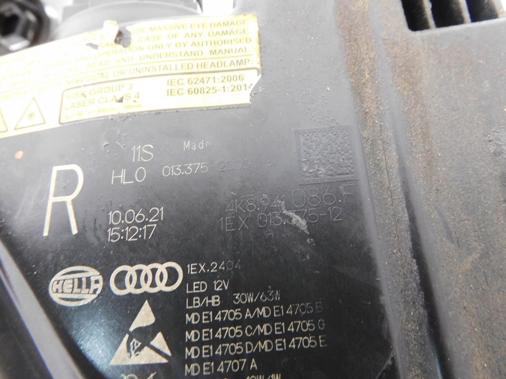 фото №15, Audi a7 c8 4k8 s7 лампа левая правая laser europa