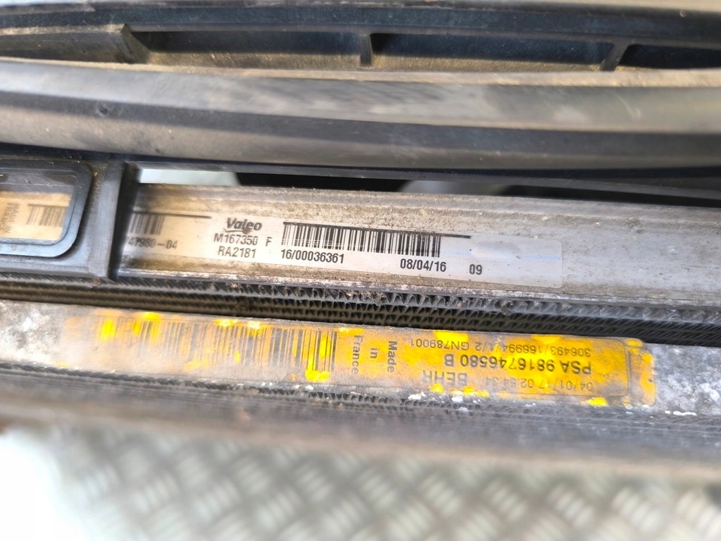 фото №10, Toyota proace ii opel zafira d 1.5 1.6 b-hdi радиатор радиатор вентилятор