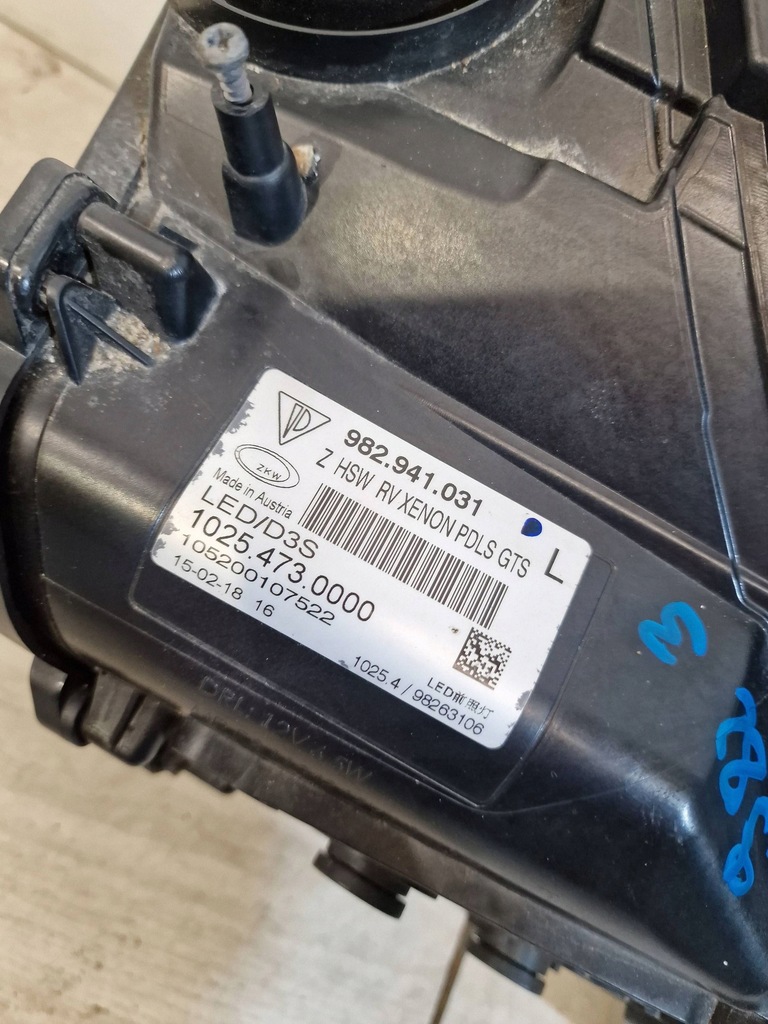 фото №6, Porsche cayman boxter 982 718 gts bi-xenon led лампа ліва перед фара