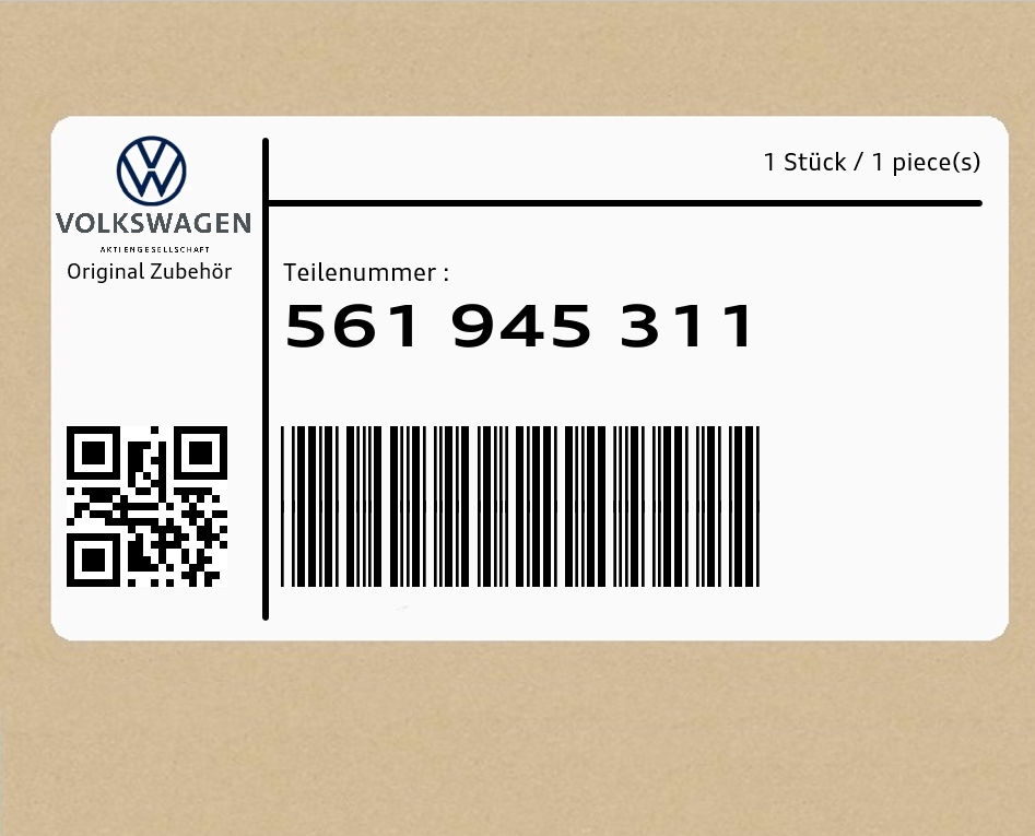 фото №1, Заслонка 561945311 vw passat