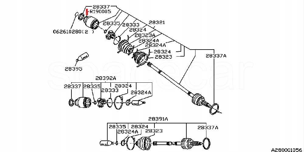 Шпонка pin штифт защитный шрус  полуось перед subaru legacy svx Цена