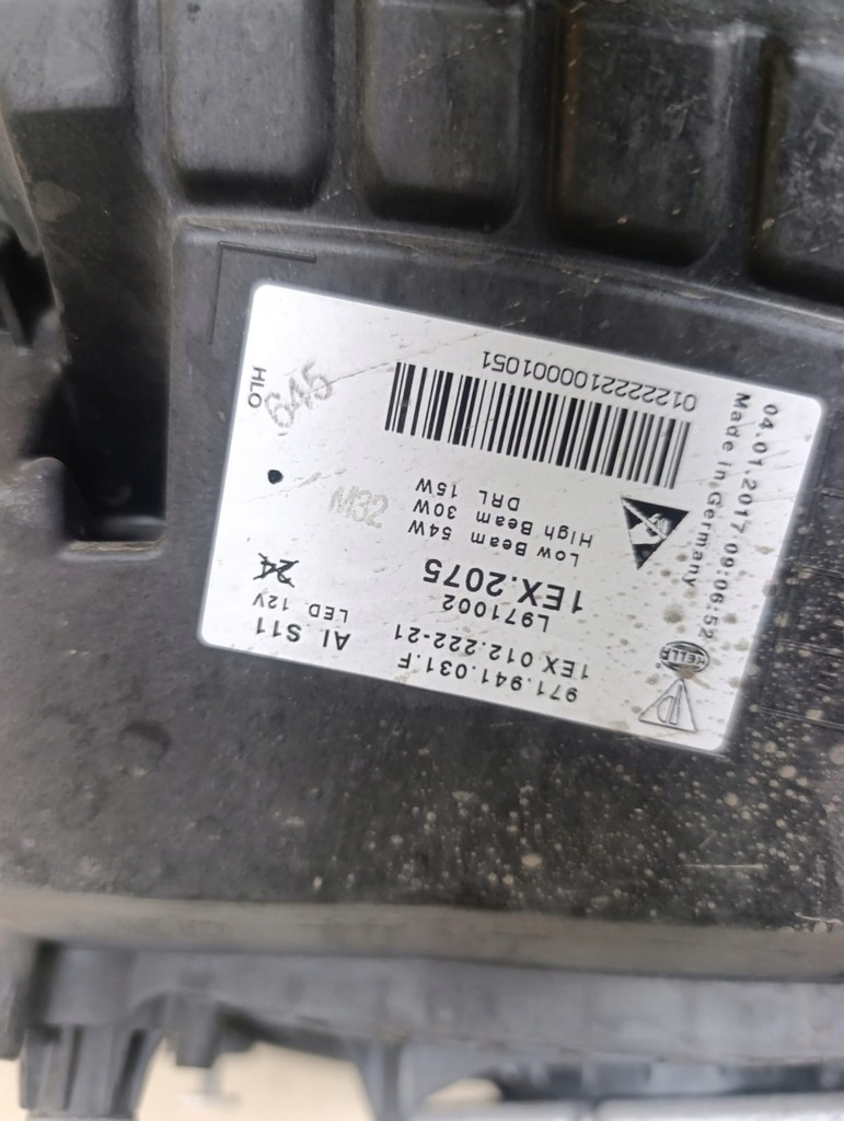 фото №8, Porsche panamera 971 4s kompletny перед капот бампер крила лампи m7r