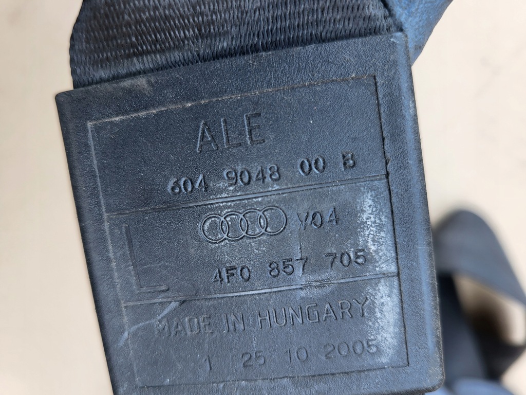 фото №8, Pas безпеки натягувач повзунок лівий перед водія audi a6 c6 4f оригінальний номер eu