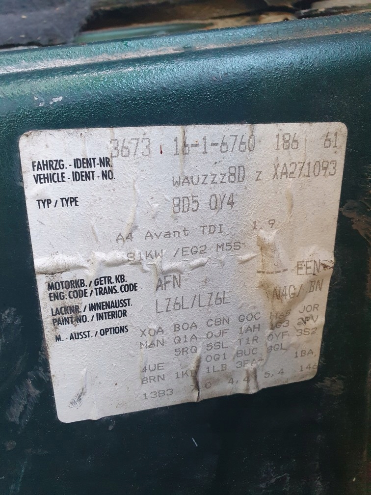 фото №13, Бардачок пасажира audi a4 b5 1.9 tdi afn kombi lz6l