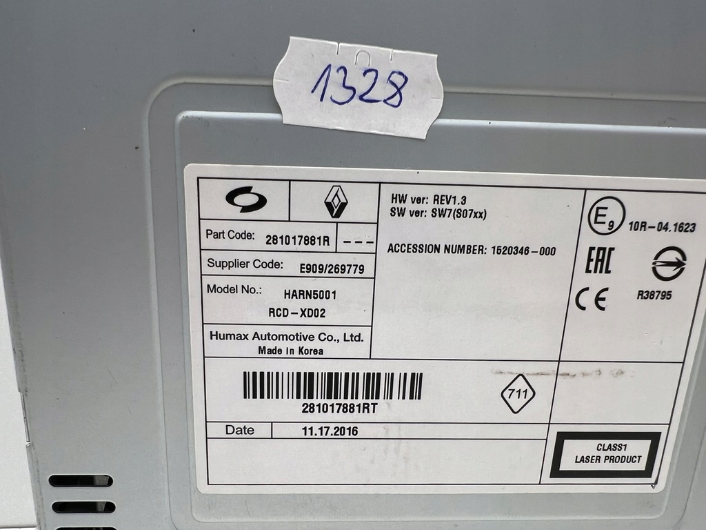 фото №3, Zmieniaka дисков cd renault megane iv talisman