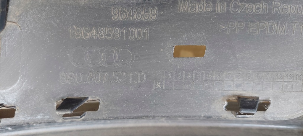 фото №11, Audi tt 8s0 lift tts s-line бампер задний спойлер 8s0807511j