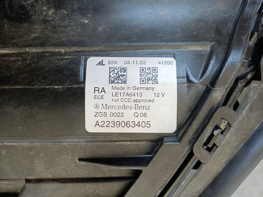 фото №8, Mercedes s-klasa w223 лампа правая led full led фара a2239065005