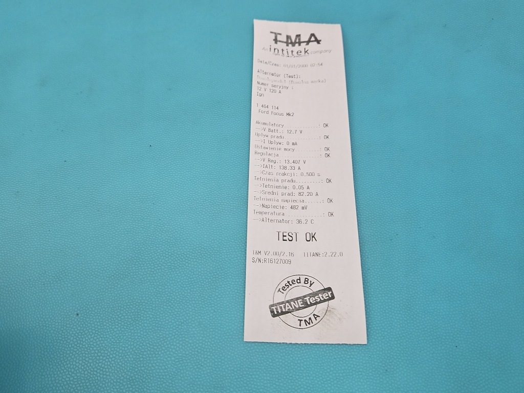 Test генератор ford focus mk2 104210-3514 1.6 tdci Київ