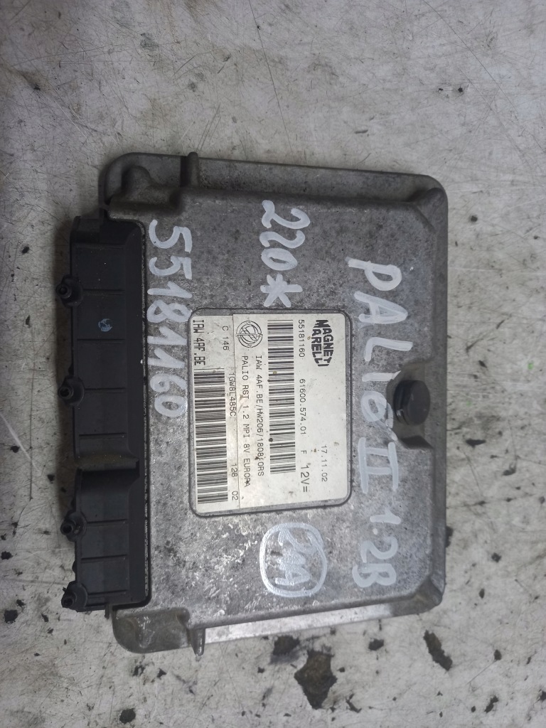 фото №1, Бортовой компьютер блок управления fiat palio ii 1.2 b 55181160