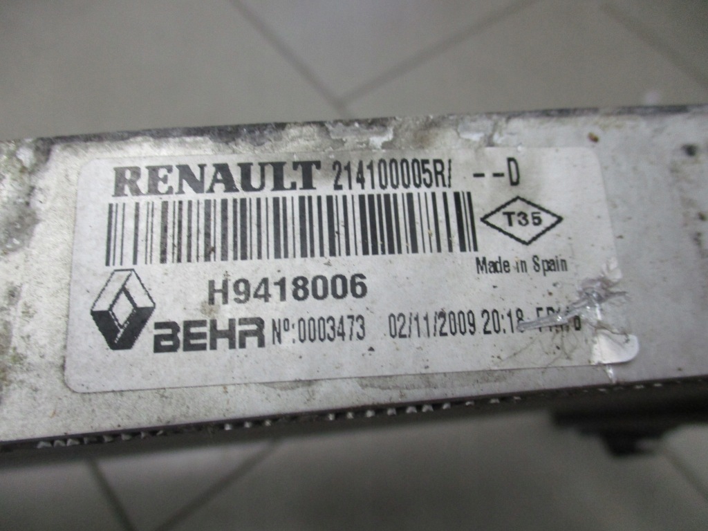 Купить Laguna 3 07-13 2.0 dci радиатор воды 214000035r 214100005r