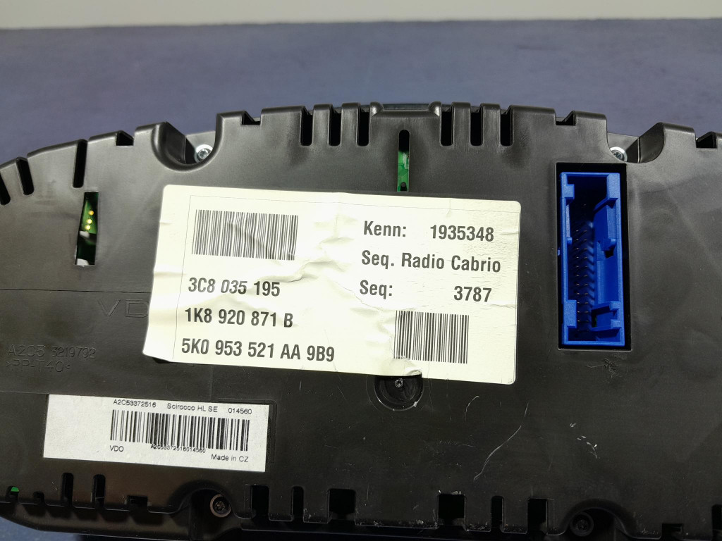 фото №5, Vw scirocco 1.4 tsi 160 km счетчик приборы eu 1k8920871b