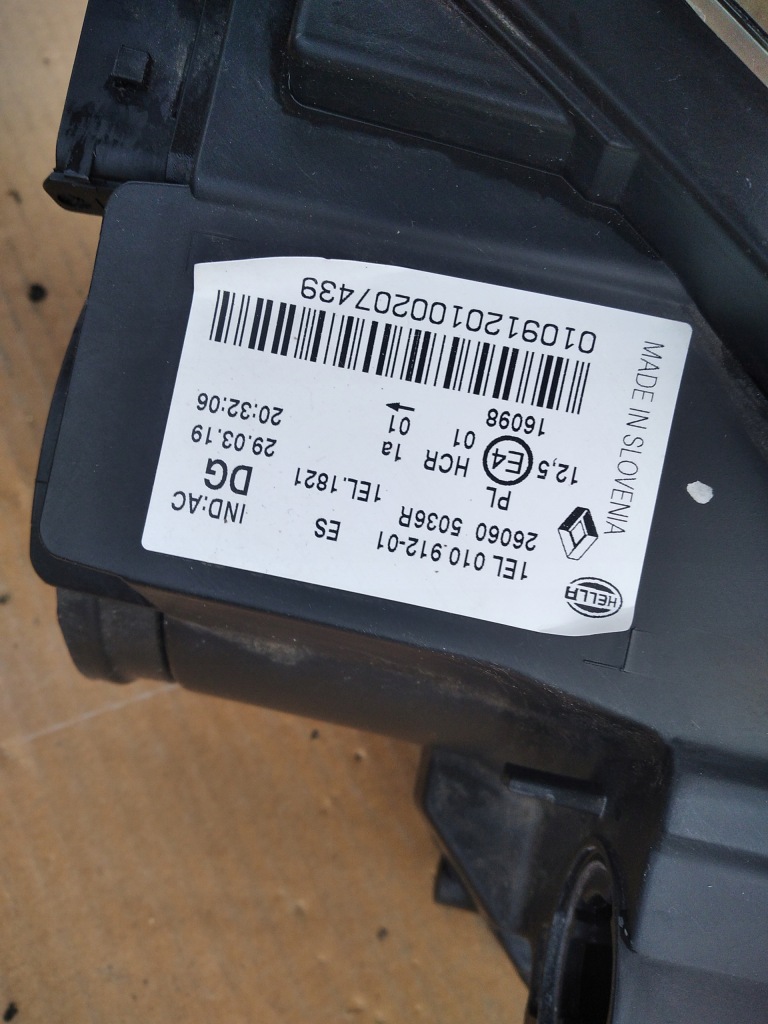 фото №11, Лампа передняя левая renault zoe