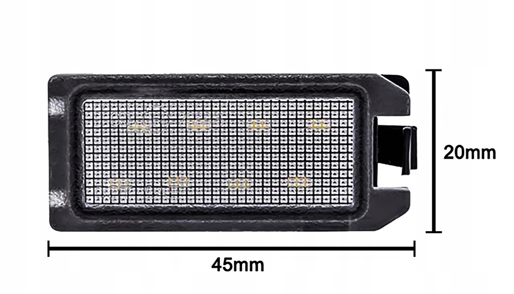 фото №11, Набор 2x фонари led подсветка номерного знака регистрационный dodge viper 3 vx