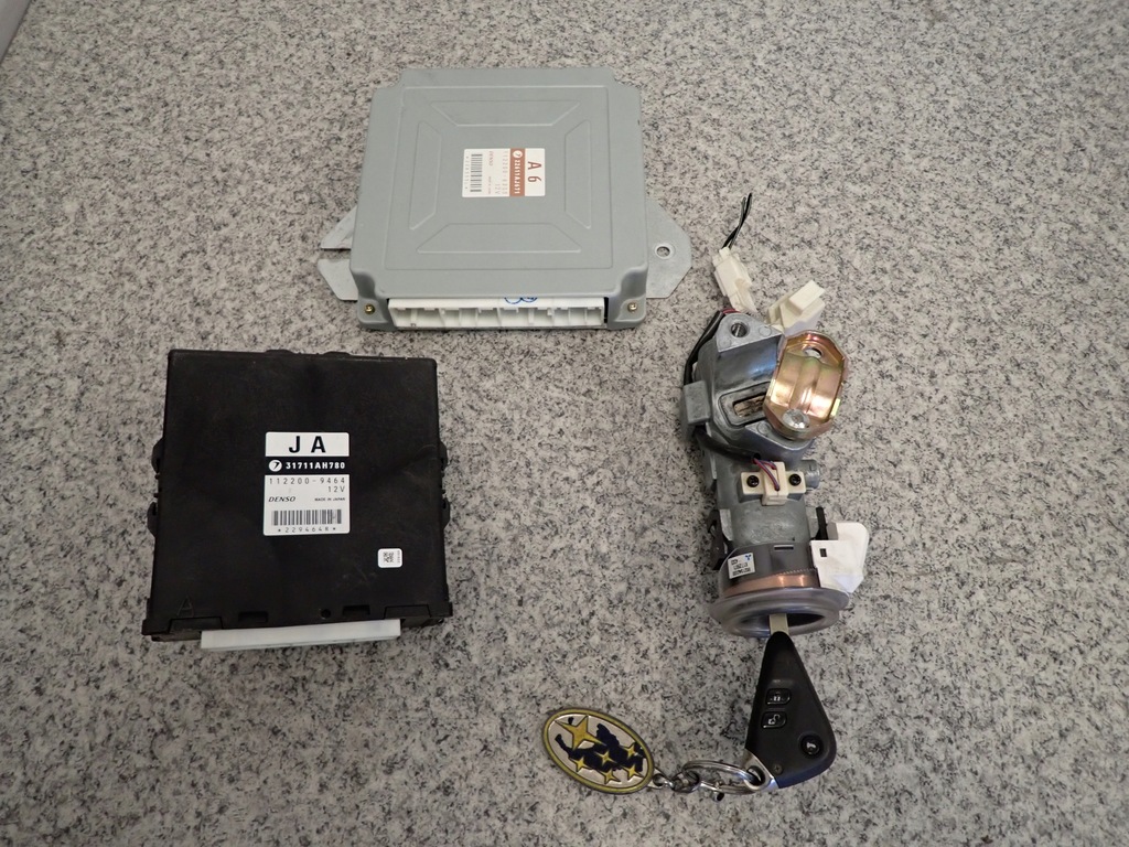 фото №5, Legacy outback 03- iv бортовой компьютер замок зажигания набор