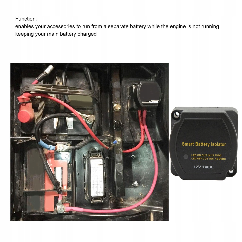 фото №9, Изолятор сепаратор двойного аккумулятора 12v 140a