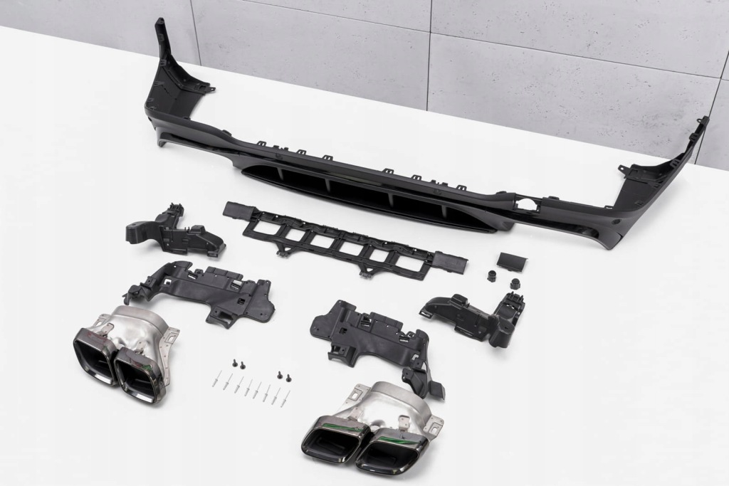 фото №7, Mercedes glc x253 2019-2022 диффузор задний с pdc stylizujący na amg glc63