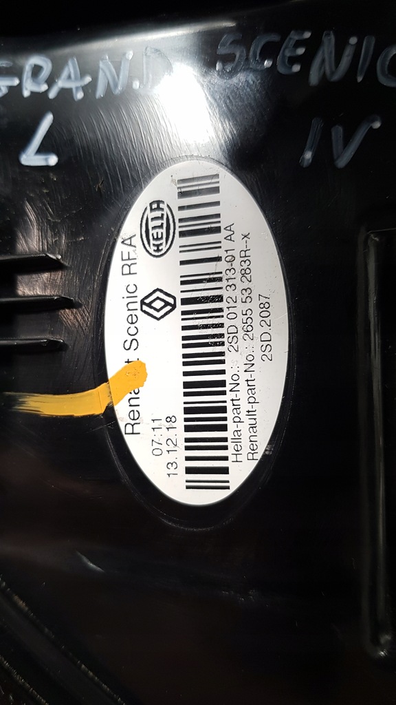 фото №5, Лампа левая задняя renault grand scenic iv