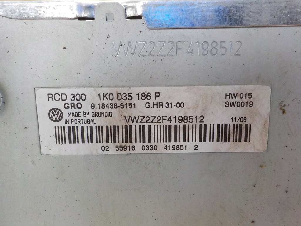 фото №4, Passat b6 радио cd rcd 300