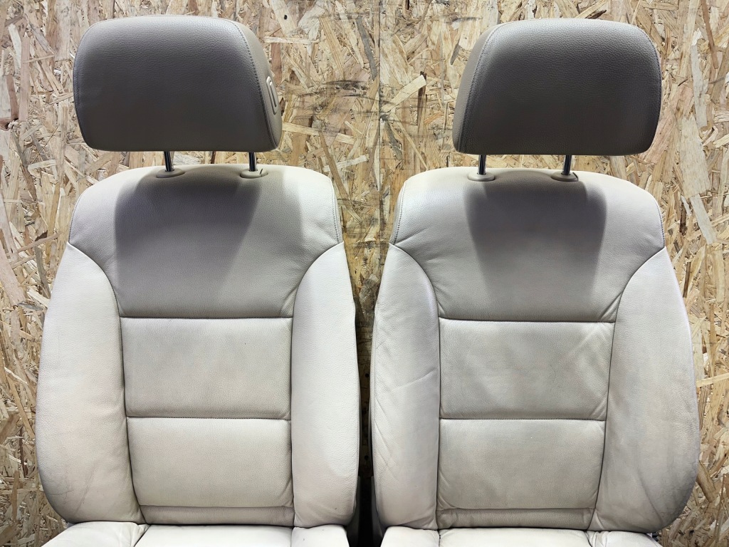 фото №13, Комплект сидіння заднє сидіння обшивки оббивка кремовий шкіра europa bmw e61 lift