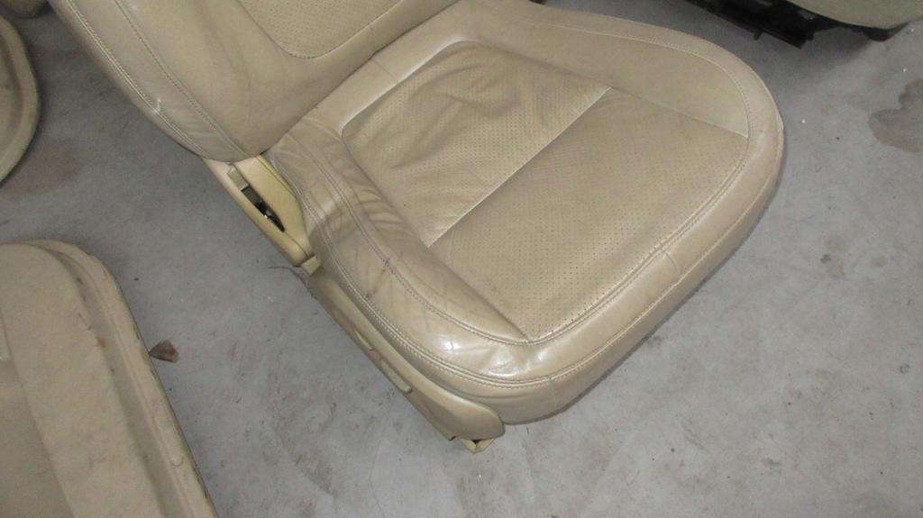 фото №7, Jaguar xf x250 сидіння лівий передній перед заднє сидіння правий бежеві шкіра комплект