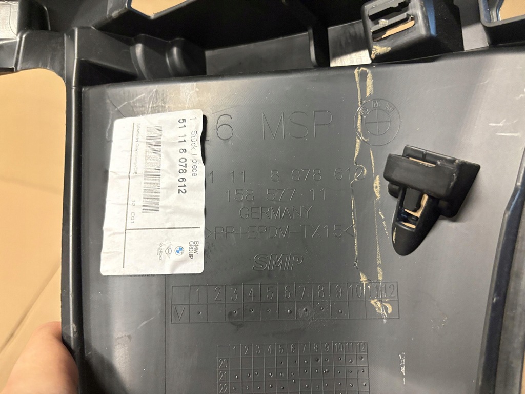 фото №11, Bmw i4 g26 направляющая кронштейн усилитель бампера правый перед 8078612