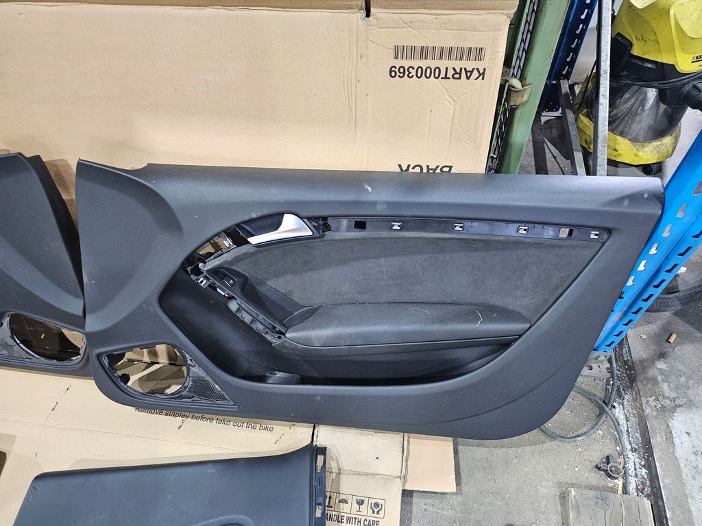 фото №6, Обшивка обшивки двері комплект audi a5 8t coupe шкіра+ алькантара