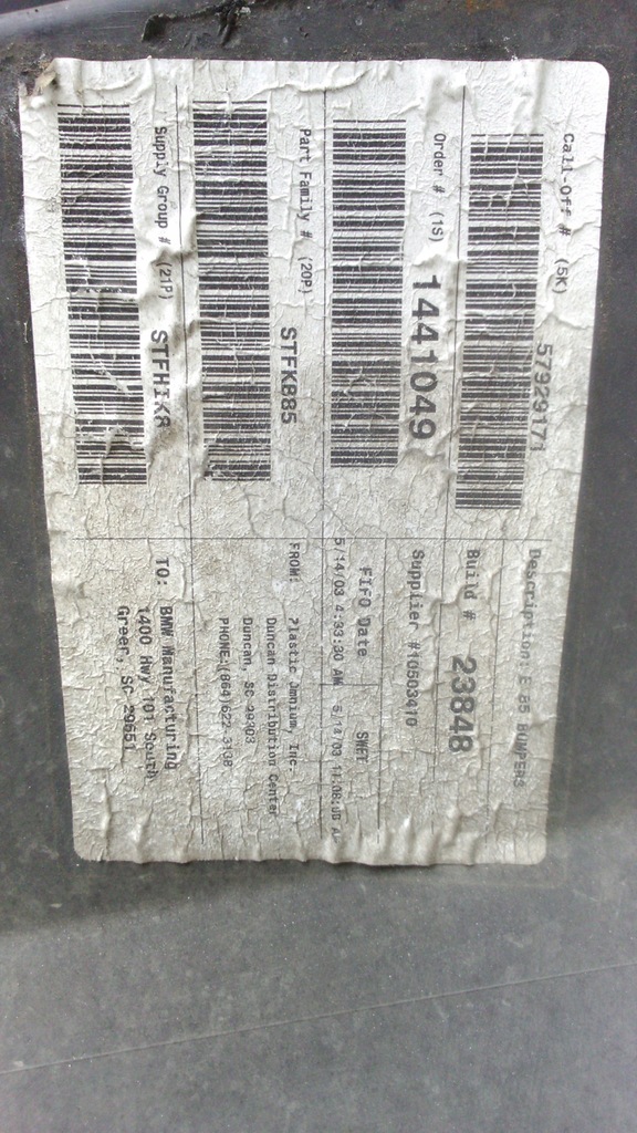 фото №9, Bmw z4 e85 бампер задня задній usa