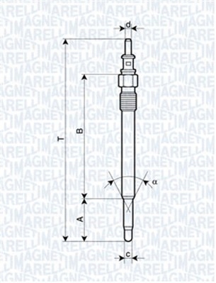 Свеча накаливания magneti marelli 062900012304 Цена