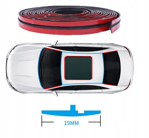 фото №14, Прокладка do скло передньої стрічка молдинг двері 2m