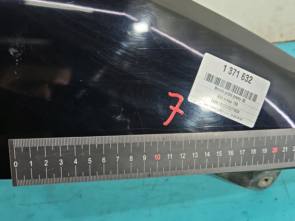 фото №9, Крыло перед правый alfa romeo 159 чёрный